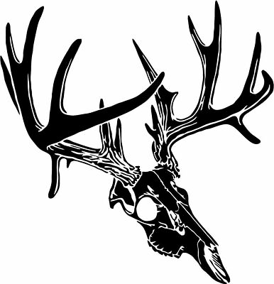 #ad Deer Skull Car Window Vinyl Decal Hunting Truck Graphic Outdoors Sticker $39.99
