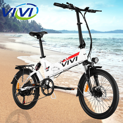 VIVI Electric Bike 20quot;Folding E Bike 500W 48V City Commuters Bicycle Up to 22mph $579.99