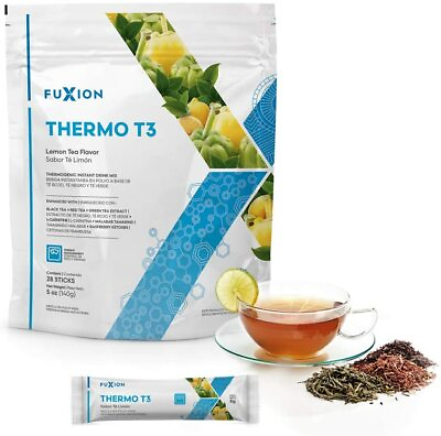 Thermogenic fat burner weight loss drink w.Lemon Tea Flavor by Fuxion Thermo T3 $17.99
