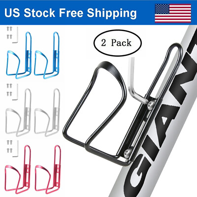 #ad #ad 2x Cycling Bike Water Bottle Holder Aluminum Lightweight Bicycle Bottle Cup Cage $5.86