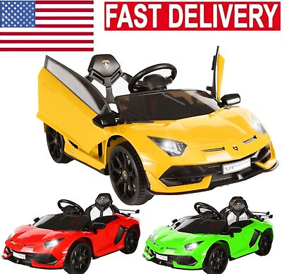#ad Lamborghini Licensed Ride on Car for Kids 12V Electric Toys with Remote Control】 $69.99