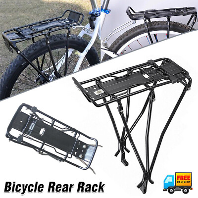 #ad Bicycle Mountain Bike Rear Rack Seat Post Road Bike Pannier Luggage Carrier Tool $27.69