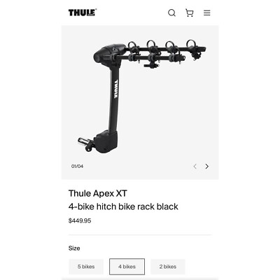 #ad #ad Thule APEX 4 BIKE Rack 9025XT $349.00