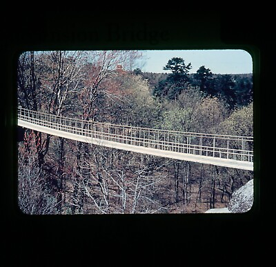 #ad c1960 Lookout Mountain Suspension Bridge Tennessee Transparency 35mm Slide $7.50