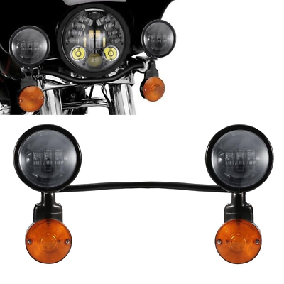 #ad LED Passing Turn Signals Light Bar For Yamaha for Harley For Kawasaki $145.58