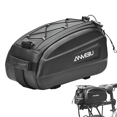 #ad #ad Waterproof Bicycle Rear Seat Storage Trunk Bag Cycling Bike Rack Handbag Pannier $62.00