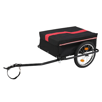 #ad Steel 100kg 16#x27;#x27; Quick Release Wheel Cloth Pocket Trailer Bicycle Trailer Rack. $96.00