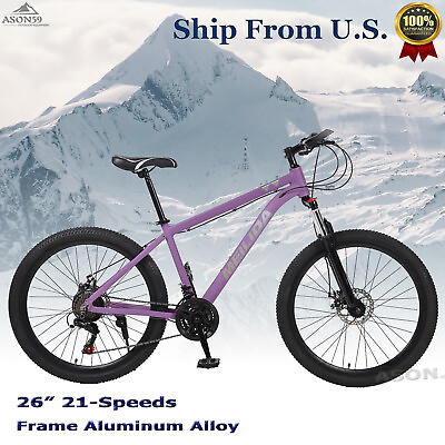 #ad #ad 26quot; Bicycle Mountain Bike Front Suspension 21 Speed Mens Bike Women Bike PINK $189.99