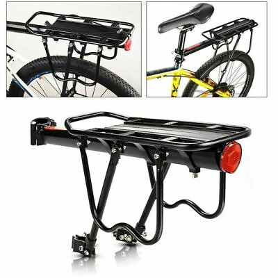 #ad Bike Rear Carrier Rack Mount MTB Bicycle Pannier Luggage Cargo Holder Fat Tire $30.82