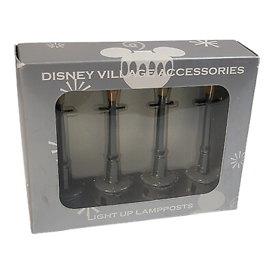 #ad Disney Village Collection Light Up Lampposts Lamp Posts Main Street Accessories $59.49
