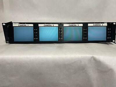 Marshall V R44P 4quot; Rack Mount Full Color Active Matrix LCD Panels w Pwr Supply $129.00