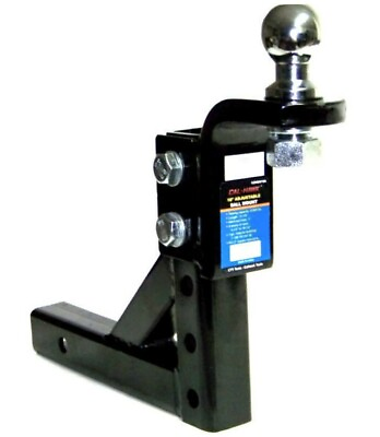 #ad #ad 10quot; Drop Hitch Ball Mount Adjustable Trailer 2quot; Receiver With 2 5 16quot; Hitch Ball $49.99