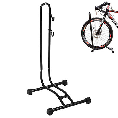 #ad #ad Bike Stand Floor High Strength Metal Parking Rack L Shaped Freestanding Stand $26.50