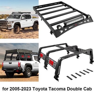 #ad #ad Heavy Steel Cargo Bed Rack or Roof Rack for 2005 2023 Toyota Tacoma Double Cab $319.00