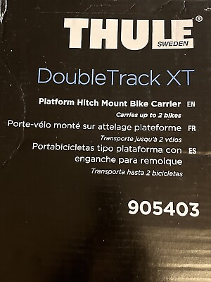 #ad Thule Double Track XT Platform Hitch Mount Bike Carrier Rack 2 Bikes NEW $250.00