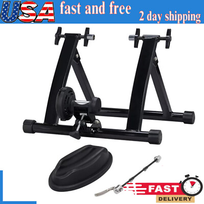 #ad Easyfashion Foldable Indoor Resistance Trainer Stationary Exercise Bike StandUS $302.36