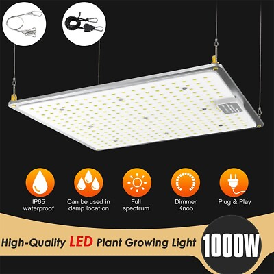 1000W LED Grow Light Panel Full Spectrum Lamp for Indoor Plant Veg Flower $29.99