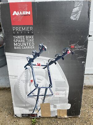 #ad Allen Sports S303 Deluxe 3 Bicycle Spare Tire Mounted Bike Rack NEW OPEN BOX $55.00