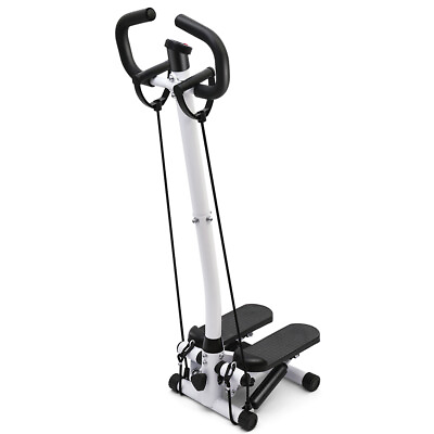 #ad #ad Exercise Stepper Machine Stepper Fitness Machine W Handle amp; Resistance Bands LCD $40.49