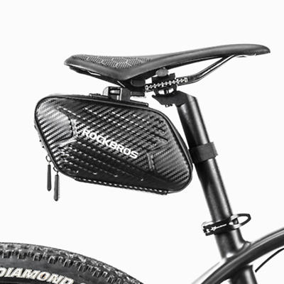 #ad ROCKBROS 1.5L Hard Shell Bike Saddle Bag Rainproof Reflective MTB Bicycle Bag $18.99
