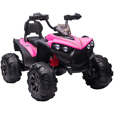 #ad ZEOPHOL 12V Kids Ride On Electric ATV Off Road Quad Car Toy 2 Speeds LED Pink $229.99