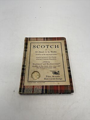 #ad Scotch or It#x27;s Smart to be Thrifty A Volume of the best Scotch Jokes MacTavish $11.99