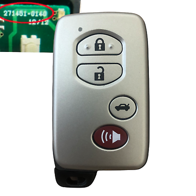 Smart Keyless Remote Key Fob for Toyota Avalon Camry 2007 2008 2009 271451 0140 $49.95
