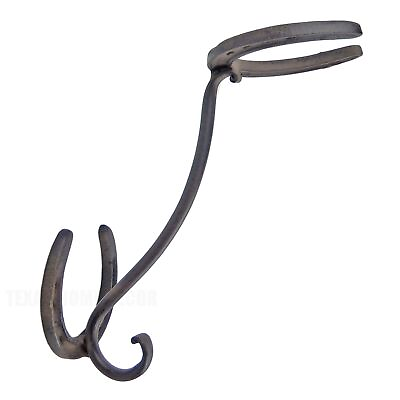 #ad Horseshoe Coat amp; Hat Wall Rack Hanger Hook Rustic Western Rustic Brown Cast Iron $39.95
