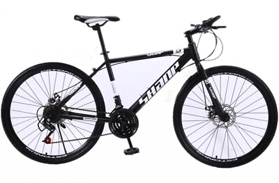 26in Carbon Steel Mountain Bike Women Cycling 21 Speed Mens Bikes Bicycle MTB $161.49