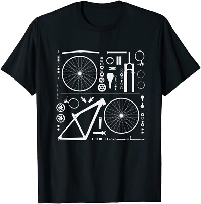 #ad New Mountain Bike In Pieces Essential T Shirt M 3XL $16.99