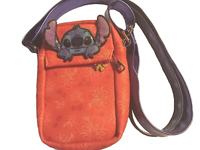 #ad STITCH Lilo amp; Stitch Hibiscus Crossbody Purse Pocketbook Park Bag $9.09