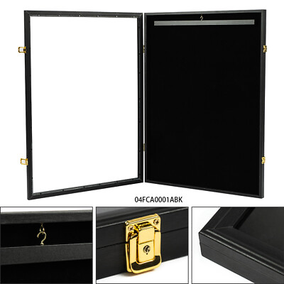 #ad Wall Art Display 32quot; Jersey Cover Football Basketball Frame Lockable Box Rack $51.39