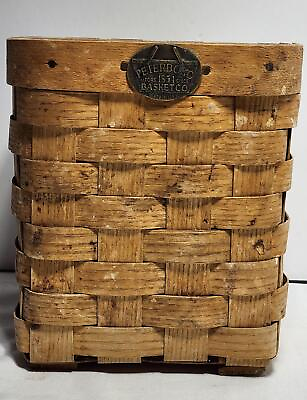 #ad Peterboro Basket Co Square Tall Divided Basket USA $16.74