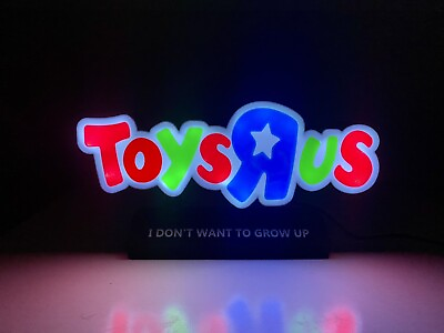 #ad Light Up Toys R Us Decoration Sign Extra Large XL 9” Wide $34.99