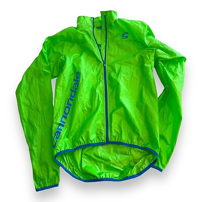 #ad #ad Men’s Medium Cannondale Pack Me Cycling Wind Jacket Green $29.00