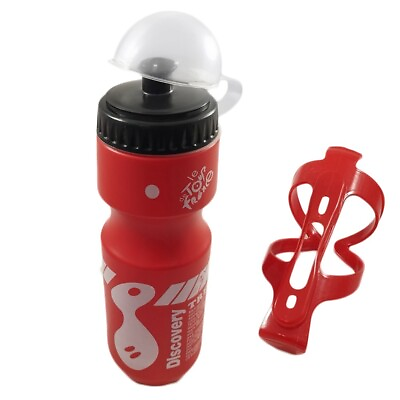 #ad #ad Bike Bicycle Cycling Water Drink Bottle with Holder Cage Red For Specialized $4.99