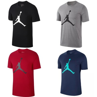 #ad Jordan Men#x27;s T Shirt Jumpman Short Sleeve Crew Athletic Active Basketball Tee $19.88