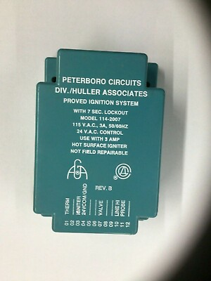 #ad PETERBORO CIRCUIT IGNITION SYSTEM 7 SEC LOCKOUT FREE SHIPPING $200.00