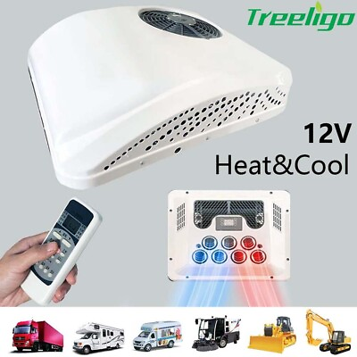 #ad #ad 12V RV Rooftop Air Conditioner Coolamp;Heat AC Kit For Caravan Truck Bus Boat $719.99
