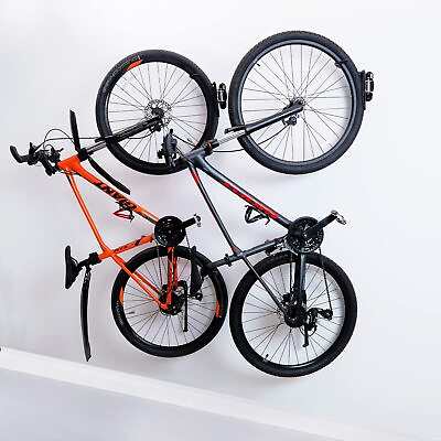 #ad #ad Swivel Bike Rack Wall Mounted Bike Storage Indoor Bike Wall Hanger 2 Pack $45.59