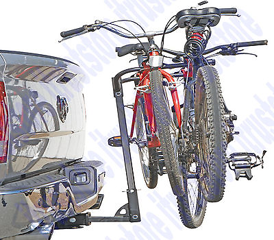 #ad Dual Twin Two Bike Bicycle Auto Trailer Tow Hitch Mount Carrier Rack Holder $135.49