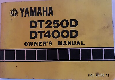 #ad yamaha dirt bike manual $26.99