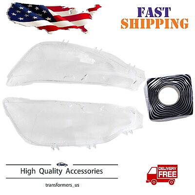 #ad #ad LED Headlight Headlamp Lens Cover Glue Fit For BMW F30 F31 2016 2018 3 Series $64.49