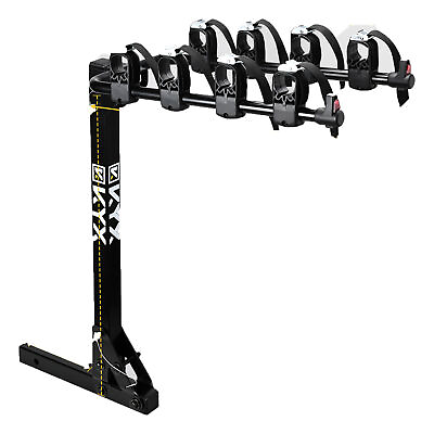 KYX 4 Bike Rack Hitch Mount Foldable Car Truck SUV Trailer Rear Bicycle Carrier $72.19