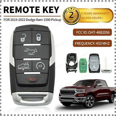 #ad SMART KEY FOB PROXIMITY REMOTE 6 BUTTON For DODGE RAM 1500 2019 2021 OHT 4882056 $29.90