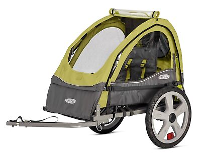 #ad Bike Trailer for Toddlers Kids Single and Double Seat 2 In 1 Canopy Carrie... $232.69