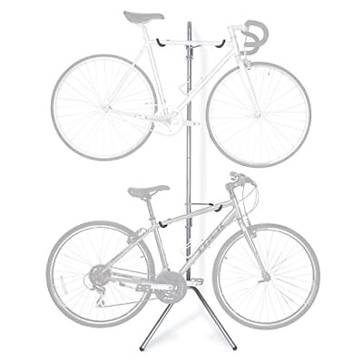 #ad Delta Cycle Two Bike Gravity Pole Stand Garage 2 Bike Storage Rack No Drill... $57.56
