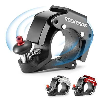 #ad ROCKBROS Bicycle Bell Clear Loud Sound MTB Mountain Bike Handlebar Ring Horn $13.99