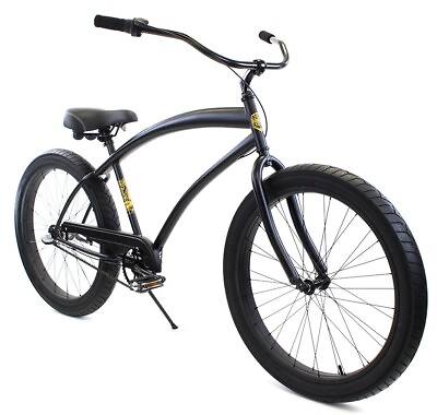 #ad #ad Zycle Fix Cobra Beach Cruiser 3 Speed Bicycle Bike Black Matte NEW $419.00