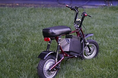 #ad Minibike Frame With Front Fork Hub Motor Handlebars Seat Battery etc. Runs $650.00